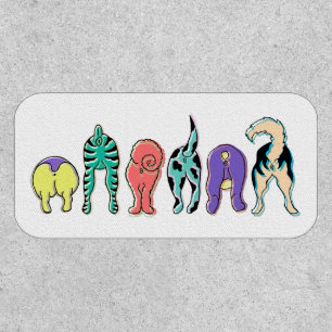 Colorful Dog Butts Patch