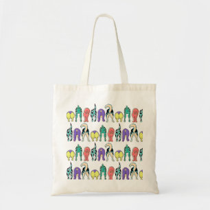 Colorful Dog Butts Pattern Tote Bag