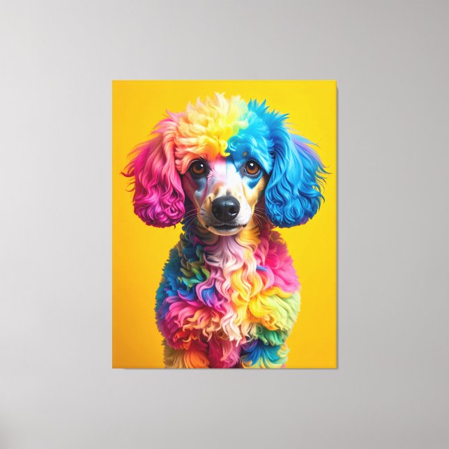 Colorful Dog Canvas Print (Front)