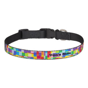 Colorful Dog Collar with Dog's Name - HAMbyWG