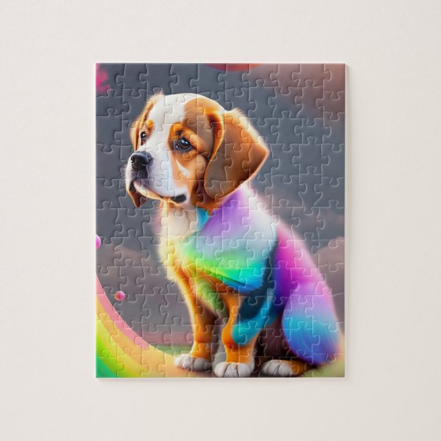 Colorful Dog Jigsaw Puzzle (Vertical)