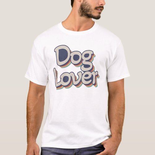 Colorful Dog Lover T_Shirt