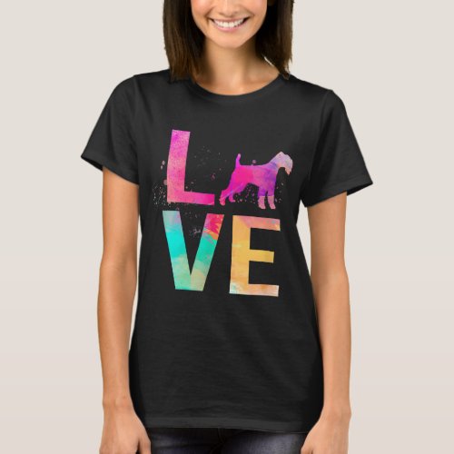 Colorful Dog Mom Gifts Soft Coated Wheaten Terrier T_Shirt