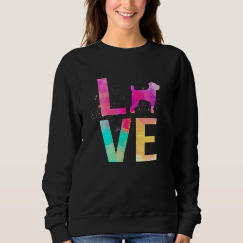 Colorful Dog Mom  Jack Russell Terrier Sweatshirt