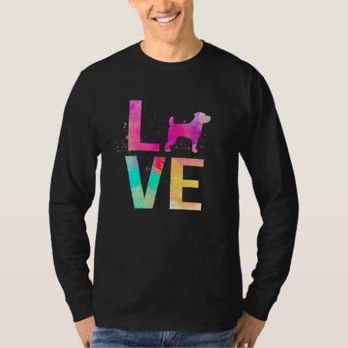 Colorful Dog Mom  Jack Russell Terrier T_Shirt