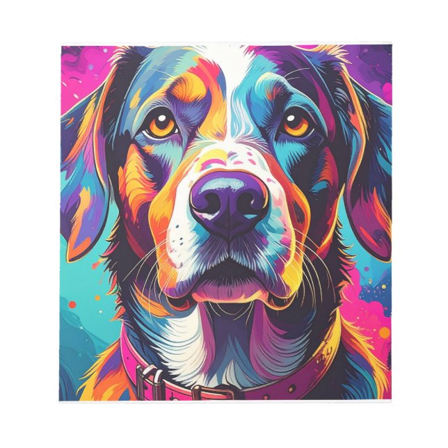 colorful dog notepad (Front)