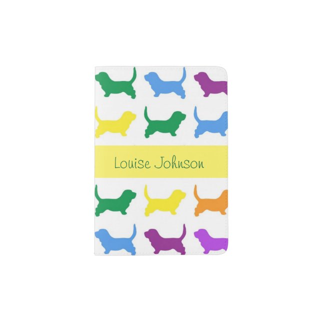Colorful Dog Passport Holder (Front)