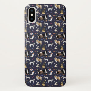 Colorful Dog Pattern iPhone X Case