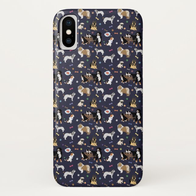 Colorful Dog Pattern Case-Mate iPhone Case (Back)