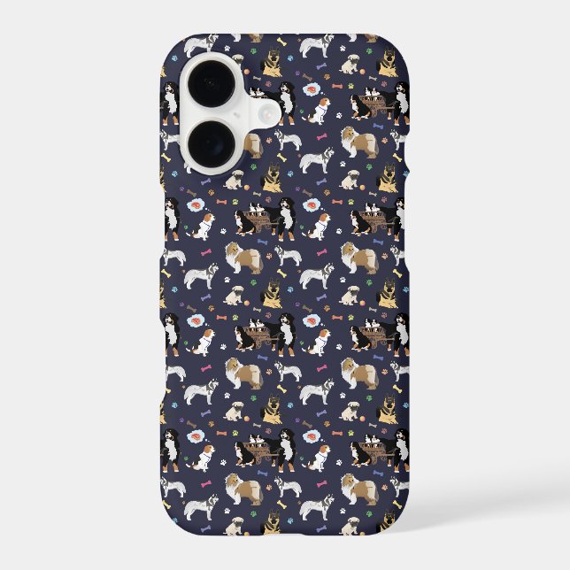 Colorful Dog Pattern Iphone Case (Back)