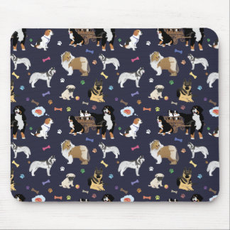 Colorful Dog Pattern Mouse Pad