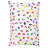 Colorful Dog PAWSitive Prints Pet Bed (Front Vertical)