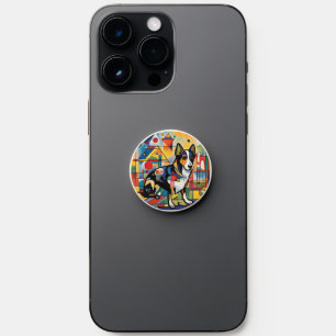 Colorful dog PopSocket