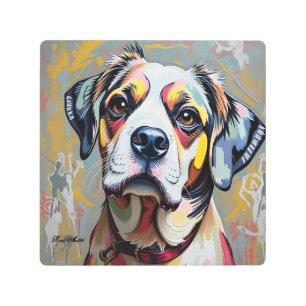 Colorful Dog Portrait – Vibrant Abstract Pet Art