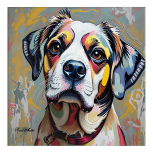 Colorful Dog Portrait – Vibrant Abstract Pet Art