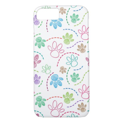 Colorful Dog print Iphone 78 case