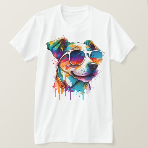 Colorful Dog Sunglasses for your Canine Companion T_Shirt