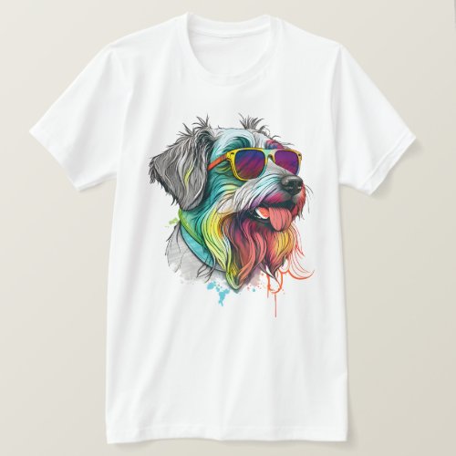 Colorful Dog Sunglasses for your Canine Companion T_Shirt