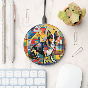 Colorful dog wireless charger 