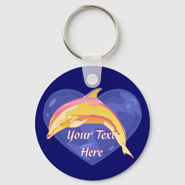 Colorful Dolphin Keychain (Front)