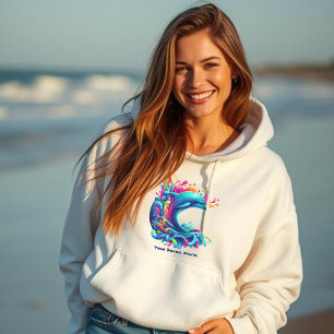 Colorful Dolphin Splash-Fisherman Core- Hoodie