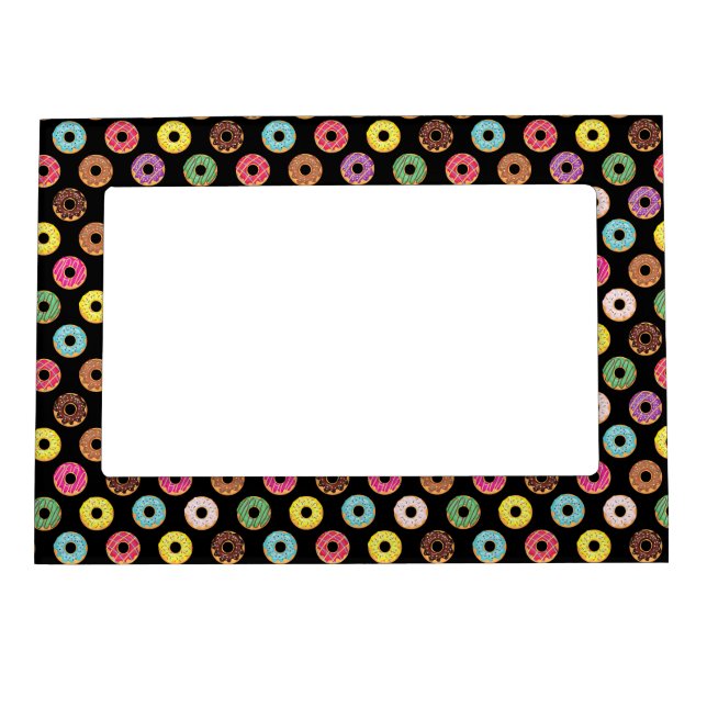 Colorful Donut Pattern Magnetic Frame (Front)
