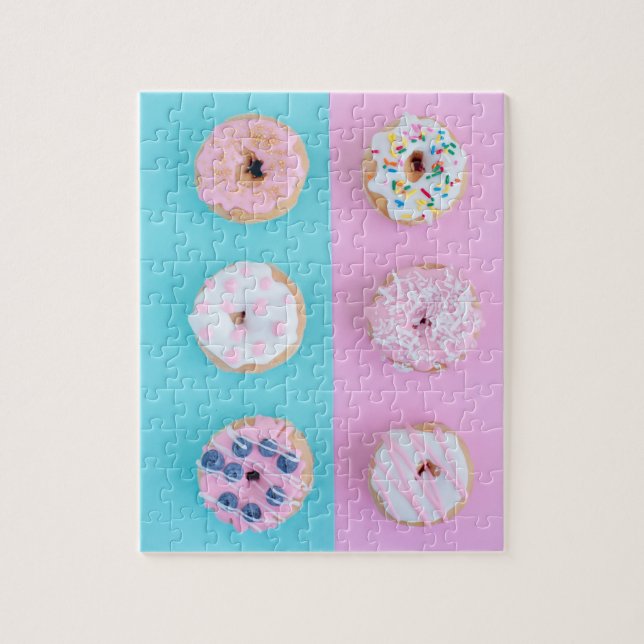 Colorful donuts 5 to 7 years old 110 pieces jigsaw puzzle (Vertical)