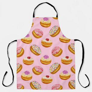 Colorful Donuts: Hand Drawn Watercolor Apron
