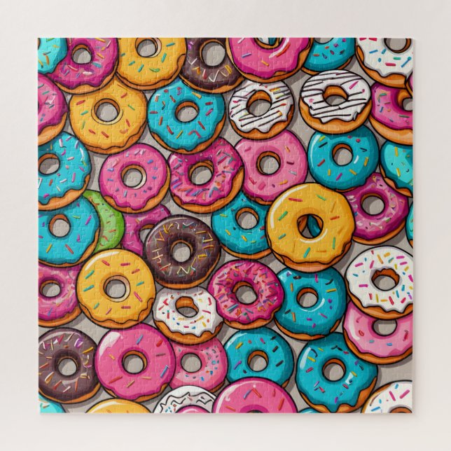 Colorful Donuts Jigsaw Puzzle (Vertical)