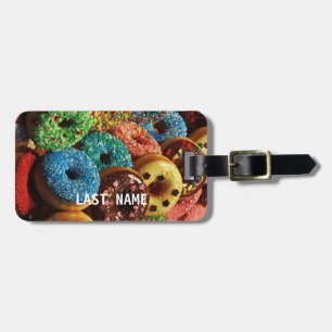 Colorful Donuts Luggage Tag