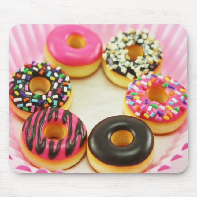 Colorful Donuts Mousepad (Front)