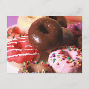 Colorful Donuts Postcard