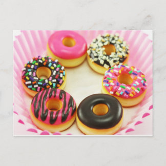 Colorful Donuts Postcard