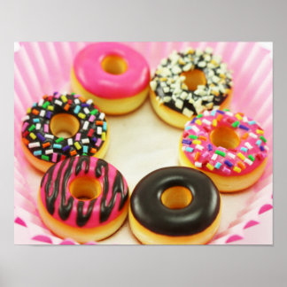Colorful Donuts Poster