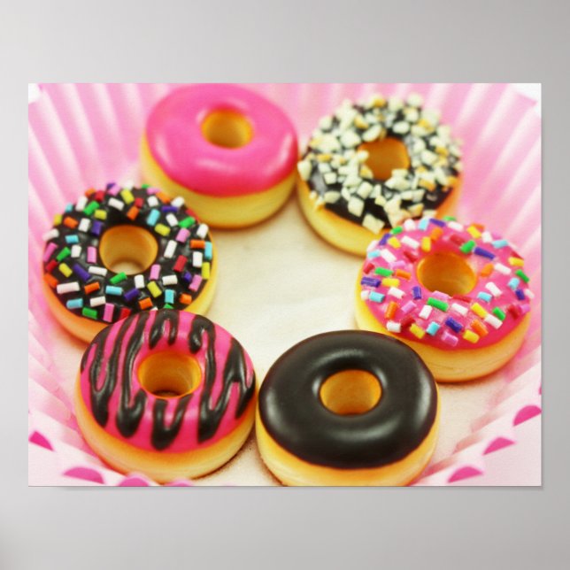 Colorful Donuts Poster (Front)