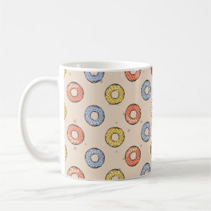Colorful Donuts Seamless Pattern - Pastry / Bakery Coffee Mug
