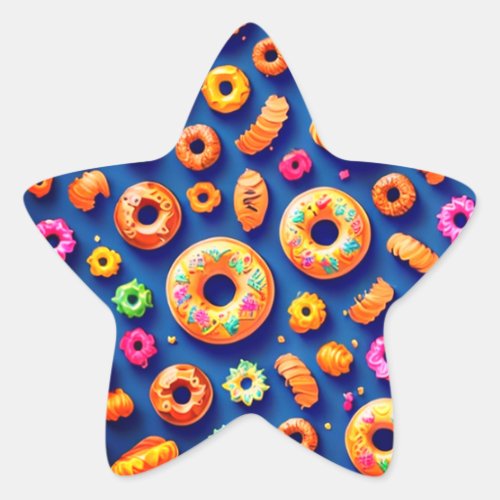 Colorful Donuts Sticker