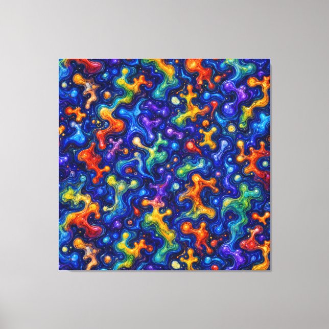 Colorful Doodle Art Canvas Print (Front)