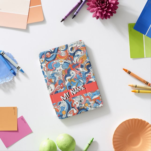 Colorful Doodle Cover, iPad Mini Cover (In Situ)