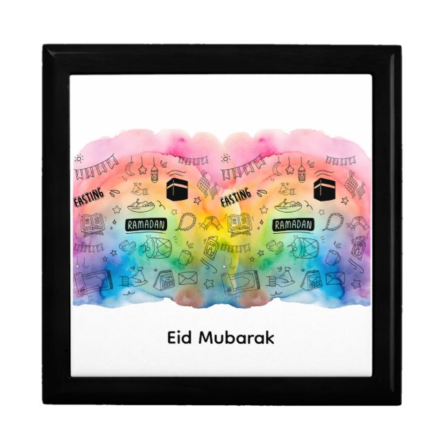 Colorful Doodle Eid Gift Box (Front)