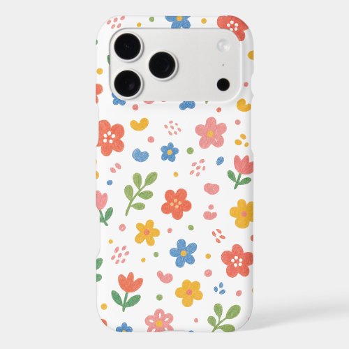 Colorful Doodle Flower Garden Phone Case