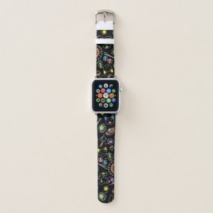 Colorful Doodles of Japan Kawaii Culture Icons Apple Watch Band