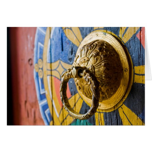 Colorful Door Knocker Cards (Front Horizontal)