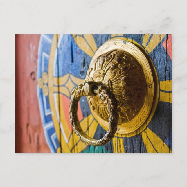 Colorful Door Knocker Postcard (Front)