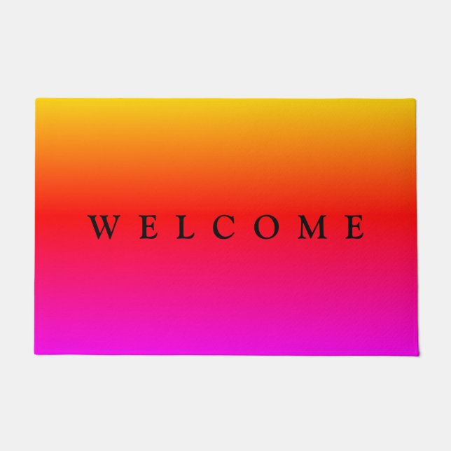 Colorful Doormat Welcome (Front)