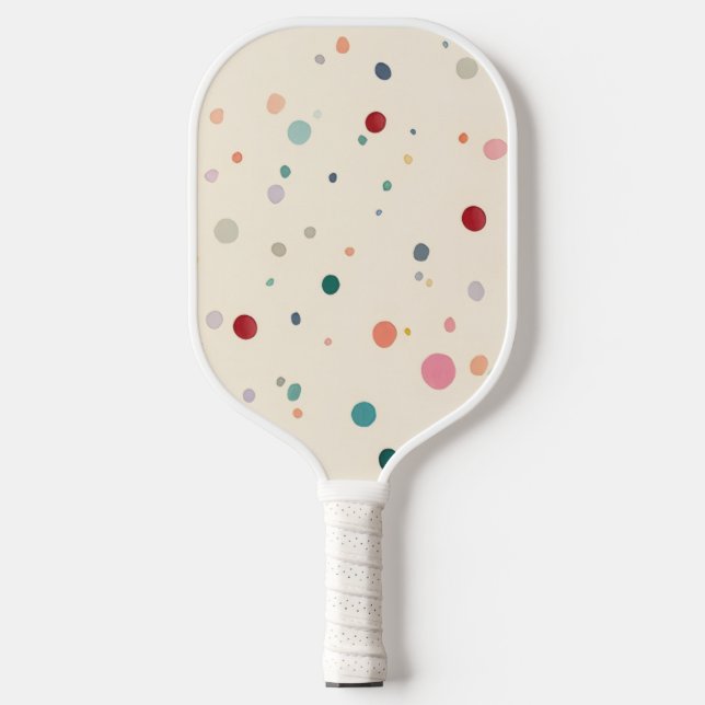 Colorful Dot Pickleball Paddles – Play Bold, Pl (Front)