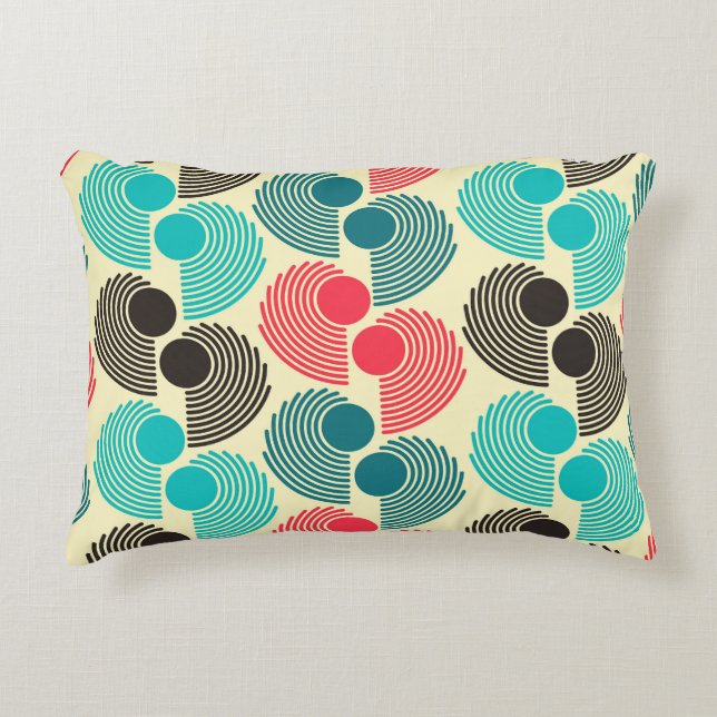Colorful dots: abstract seamless pattern. accent pillow (Front)