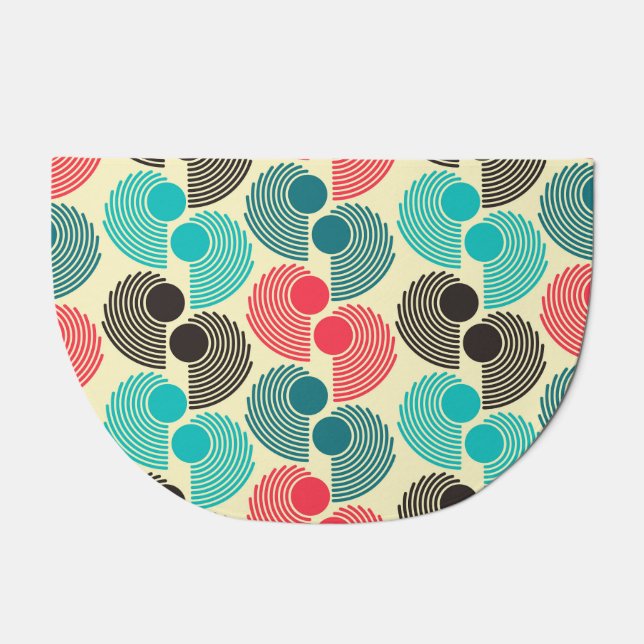 Colorful dots: abstract seamless pattern. doormat (Front)