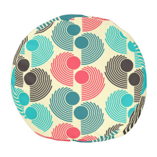 Colorful dots: abstract seamless pattern. pouf