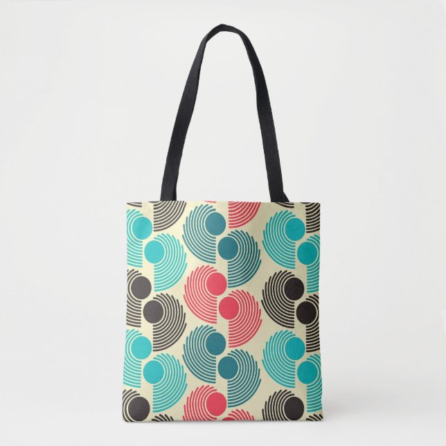 Colorful dots: abstract seamless pattern. tote bag (Front)